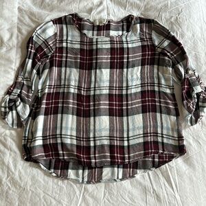 Flannel blouse L
